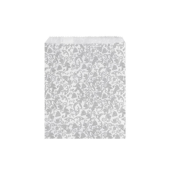 Torebka papierowa 13x17,5 cm - Szary (100 Sztuki)