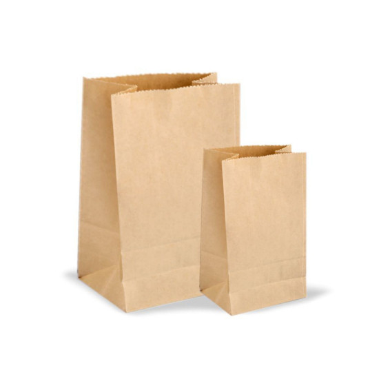 Borsa di carta - Marrone naturale (50 Pezzi) Borsa di carta - Marrone naturale (50 Pezzi)