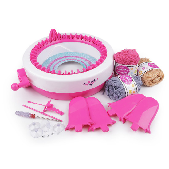 Large knitting machine for easy knitting - White (2 Sets) Large knitting machine for easy knitting - White (2 Sets)