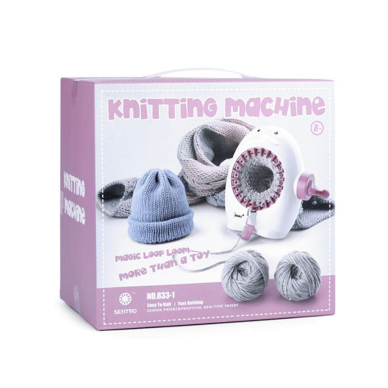 Medium knitting machine for easy knitting - White (2 Pieces) Medium knitting machine for easy knitting - White (2 Pieces)