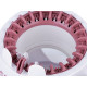 Medium knitting machine for easy knitting - White (1 Set) Medium knitting machine for easy knitting - White (1 Set)