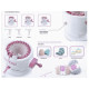 Medium knitting machine for easy knitting - White (1 Set) Medium knitting machine for easy knitting - White (1 Set)