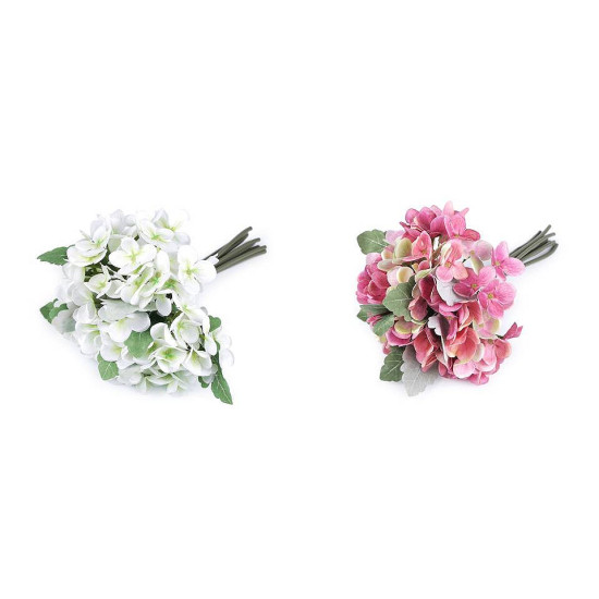 Artificial hydrangea - White (9 Pieces) Artificial hydrangea - White (9 Pieces)