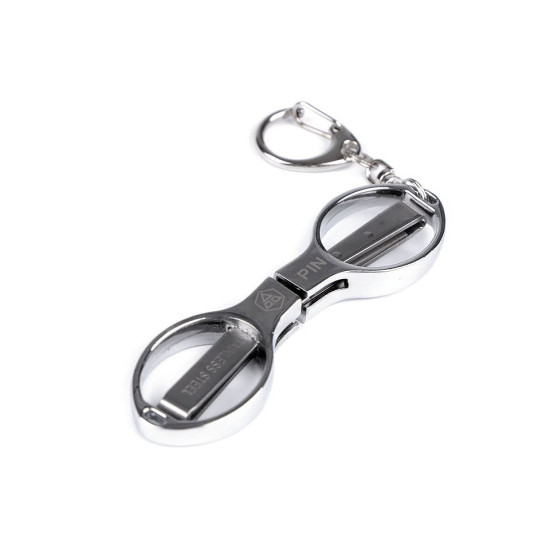 Nożyczki pin składane z karabińczykiem długość 9,5 cm do samolotu - Nikiel (3 Sztuki) Nożyczki pin składane z karabińczykiem długość 9,5 cm do samolotu - Nikiel (3 Sztuki)