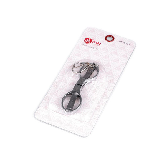 Nożyczki pin składane z karabińczykiem długość 9,5 cm do samolotu - Nikiel (3 Sztuki) Nożyczki pin składane z karabińczykiem długość 9,5 cm do samolotu - Nikiel (3 Sztuki)