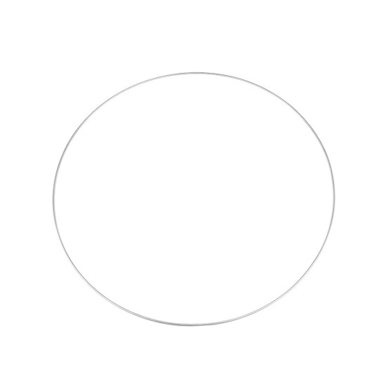 Kovový kruh ø60 cm lakovaný - Biela (1 Kus) Kovový kruh ø60 cm lakovaný - Biela (1 Kus)