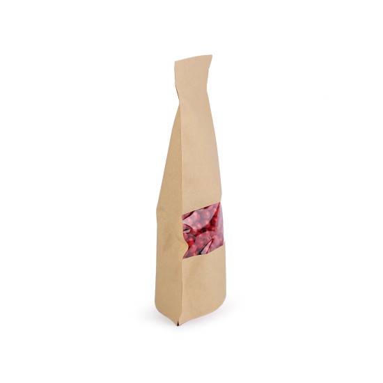Borsa di carta, con finestra trasparente, grande - Avorio (10 Pezzi) Borsa di carta, con finestra trasparente, grande - Avorio (10 Pezzi)