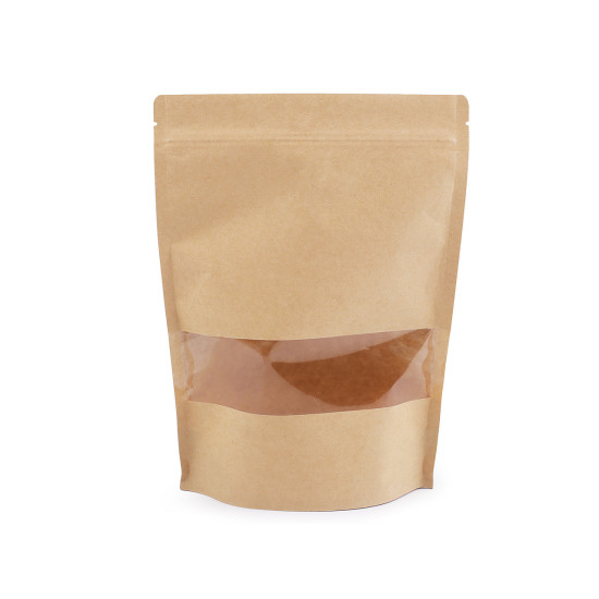 Borsa di carta, con finestra trasparente, grande - Avorio (10 Pezzi) Borsa di carta, con finestra trasparente, grande - Avorio (10 Pezzi)