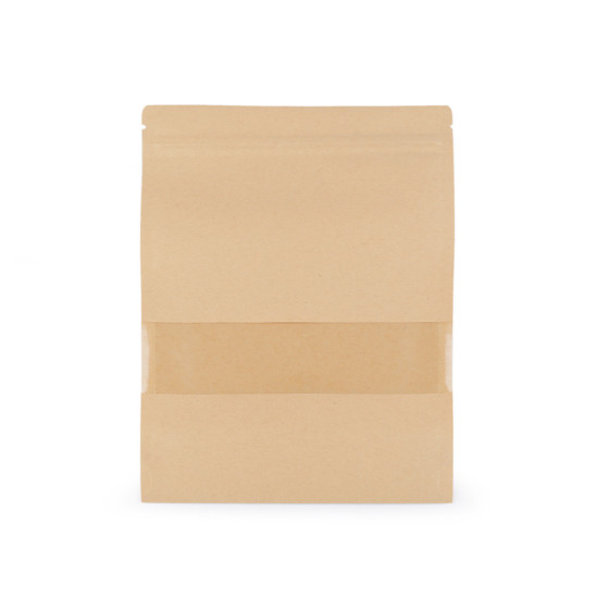 Borsa di carta, con finestra trasparente, grande - Avorio (10 Pezzi) Borsa di carta, con finestra trasparente, grande - Avorio (10 Pezzi)