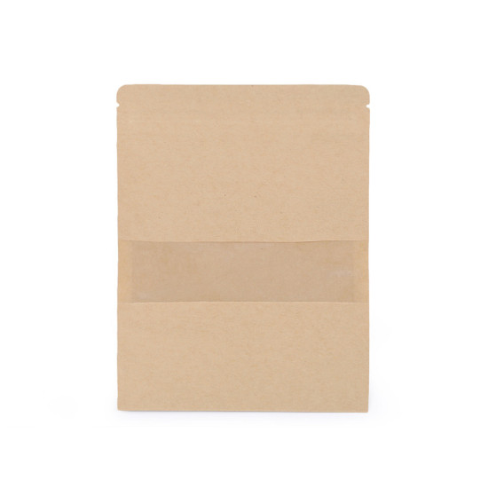 Borsa di carta, con finestra trasparente, grande - Avorio (10 Pezzi) Borsa di carta, con finestra trasparente, grande - Avorio (10 Pezzi)
