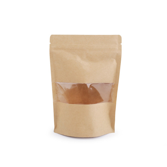 Torebka papierowa z okienkiem, średnia - Naturalny średni (50 Sztuki) Torebka papierowa z okienkiem, średnia - Naturalny średni (50 Sztuki)