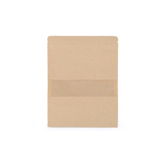 Torebka papierowa z okienkiem, średnia - Naturalny średni (50 Sztuki) Torebka papierowa z okienkiem, średnia - Naturalny średni (50 Sztuki)
