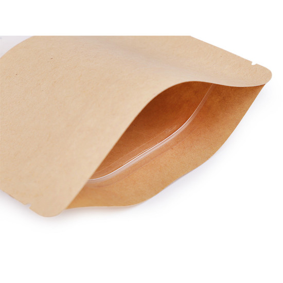 Torebka papierowa z okienkiem, średnia - Naturalny średni (50 Sztuki) Torebka papierowa z okienkiem, średnia - Naturalny średni (50 Sztuki)