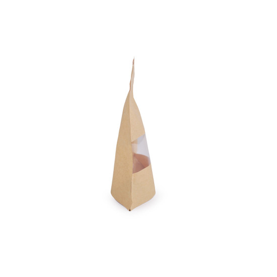 Borsa di carta, con finestra trasparente, piccolo - Mezzo naturale (10 Pezzi) Borsa di carta, con finestra trasparente, piccolo - Mezzo naturale (10 Pezzi)