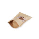 Borsa di carta, con finestra trasparente, piccolo - Mezzo naturale (10 Pezzi) Borsa di carta, con finestra trasparente, piccolo - Mezzo naturale (10 Pezzi)