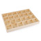 Ekspozytor drewniany / organizer 24x35 cm - Naturalny jasny (1 Sztuka)