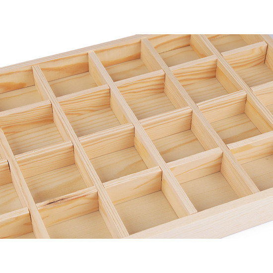 Ekspozytor drewniany / organizer 24x35 cm - Naturalny jasny (1 Sztuka) Ekspozytor drewniany / organizer 24x35 cm - Naturalny jasny (1 Sztuka)
