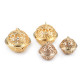 Clopoței / zurgălăi filigran, ø18 mm, ø26 mm - Argintiu închis (2 Bucăți) Clopoței / zurgălăi filigran, ø18 mm, ø26 mm - Argintiu închis (2 Bucăți)