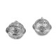Clopoței / zurgălăi filigran, ø18 mm, ø26 mm - Argintiu închis (2 Bucăți) Clopoței / zurgălăi filigran, ø18 mm, ø26 mm - Argintiu închis (2 Bucăți)