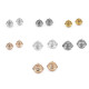 Clopoței / zurgălăi filigran, ø18 mm, ø26 mm - Argintiu închis (2 Bucăți) Clopoței / zurgălăi filigran, ø18 mm, ø26 mm - Argintiu închis (2 Bucăți)