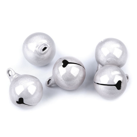 Jingle bells with high gloss ø16 mm - Red (5 Pieces)