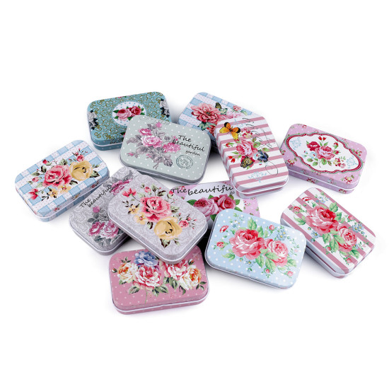 Tin box flower meadow - Random mix (24 Pieces) Tin box flower meadow - Random mix (24 Pieces)