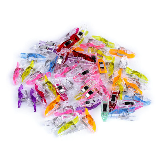 Clip / mollette per stoffa, dimensioni: 4 x 27 mm - Miscela casuale (200 Pezzi) Clip / mollette per stoffa, dimensioni: 4 x 27 mm - Miscela casuale (200 Pezzi)