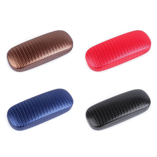 Etui na okulary perłowy połysk 6x16 cm - Brązowy koniakowy (5 Sztuki) Etui na okulary perłowy połysk 6x16 cm - Brązowy koniakowy (5 Sztuki)