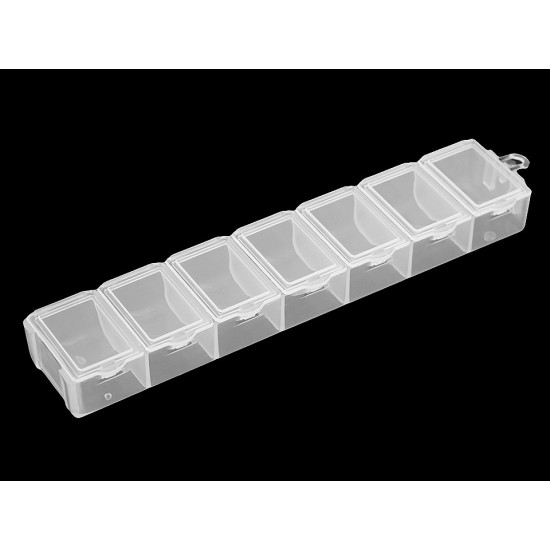 Pojemnik plastikowy / organizer / kasetka 1,8x3,4x15 cm - Transparent (20 Sztuki) Pojemnik plastikowy / organizer / kasetka 1,8x3,4x15 cm - Transparent (20 Sztuki)