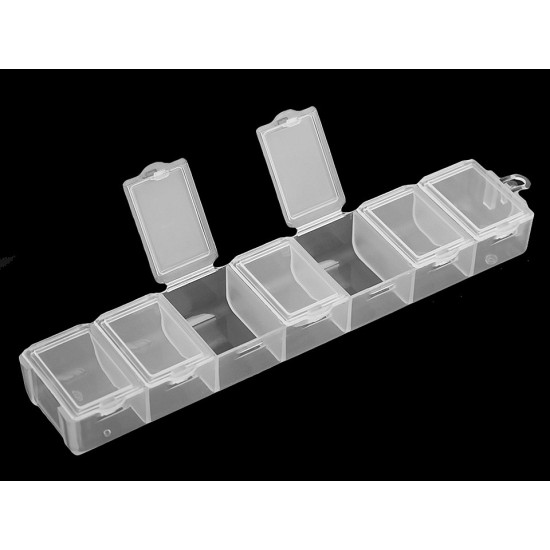 Pojemnik plastikowy / organizer / kasetka 1,8x3,4x15 cm - Transparent (20 Sztuki) Pojemnik plastikowy / organizer / kasetka 1,8x3,4x15 cm - Transparent (20 Sztuki)