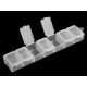 Pojemnik plastikowy / organizer / kasetka 1,8x3,4x15 cm - Transparent (20 Sztuki) Pojemnik plastikowy / organizer / kasetka 1,8x3,4x15 cm - Transparent (20 Sztuki)