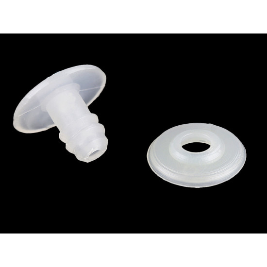 Articulații figurine / jucării, ø20 mm - Transparent (60 Seturi) Articulații figurine / jucării, ø20 mm - Transparent (60 Seturi)