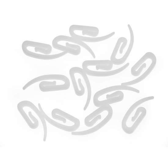 Agrafka francuska (ślimak) do zasłon - White (100 Sztuki) Agrafka francuska (ślimak) do zasłon - White (100 Sztuki)