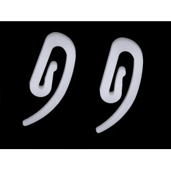 Agrafka francuska (ślimak) do zasłon - White (100 Sztuki)