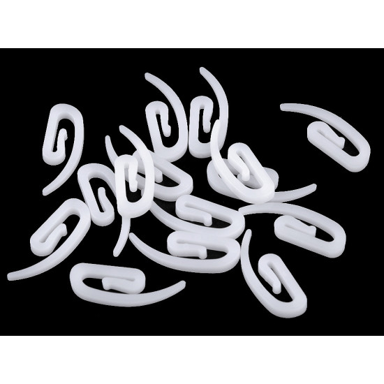 Agrafka francuska (ślimak) do zasłon - White (100 Sztuki) Agrafka francuska (ślimak) do zasłon - White (100 Sztuki)