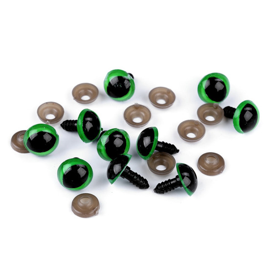Kocie oczy do zabawek z zatyczką ø14 mm - Sukcynit (10 Zestawy) Kocie oczy do zabawek z zatyczką ø14 mm - Sukcynit (10 Zestawy)