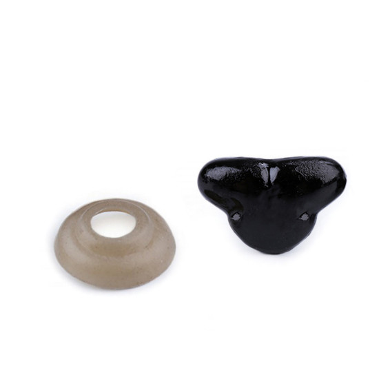 Nos do zabawek z zatyczką 11x17 mm - Czarny (5 Zestawy) Nos do zabawek z zatyczką 11x17 mm - Czarny (5 Zestawy)