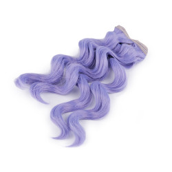 Capelli per bambole, lunghezza: 25 cm, ondulati - Blu campana (1 Pezzo)