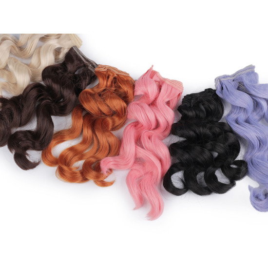 Capelli per bambole, lunghezza: 25 cm, ondulati - Nero (1 Pezzo) Capelli per bambole, lunghezza: 25 cm, ondulati - Nero (1 Pezzo)