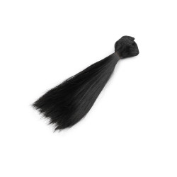 Capelli/parrucca per bambole, lunghezza: 15 cm - Nero (1 Pezzo)