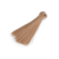 Capelli/parrucca per bambole, lunghezza: 15 cm - Marrone chiaro (1 Pezzo)