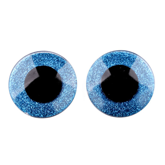 Oczy brokatowe do zabawek z zatyczką ø40 mm - Srebrny (48 Zestawy) Oczy brokatowe do zabawek z zatyczką ø40 mm - Srebrny (48 Zestawy)