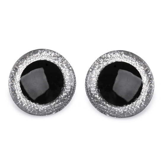 Oczy brokatowe do zabawek z zatyczką ø40 mm - Srebrny (48 Zestawy) Oczy brokatowe do zabawek z zatyczką ø40 mm - Srebrny (48 Zestawy)