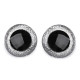Oczy brokatowe do zabawek z zatyczką ø40 mm - Srebrny (48 Zestawy) Oczy brokatowe do zabawek z zatyczką ø40 mm - Srebrny (48 Zestawy)