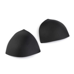 Corset / swimmwear bra replacement pads size xs - Black (1 Pair)