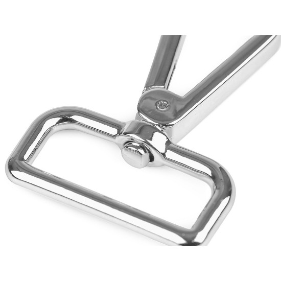 Karabińczyk metalowy z krętlikiem, otwór do przewlekania 30 mm - Czarny nikiel (20 Sztuki) Karabińczyk metalowy z krętlikiem, otwór do przewlekania 30 mm - Czarny nikiel (20 Sztuki)