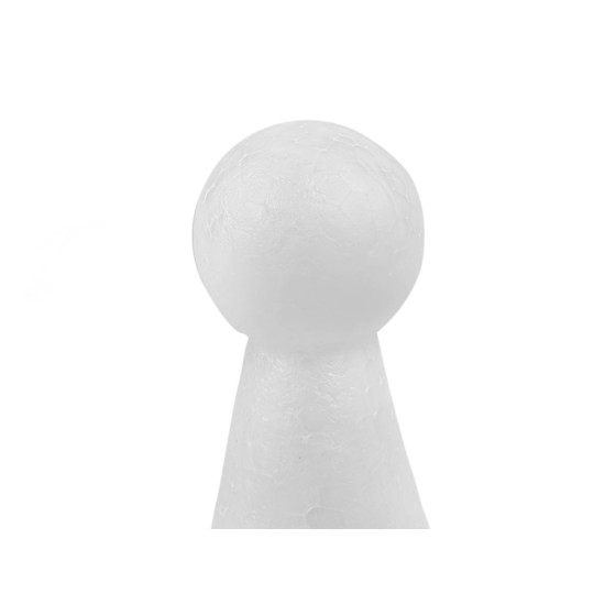 Figur 6 x 15 cm styropor - Weiß (1 Stück) Figur 6 x 15 cm styropor - Weiß (1 Stück)