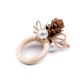 Chritmas napkin ring - 6pcs set - Natural brown (6 Pieces) Chritmas napkin ring - 6pcs set - Natural brown (6 Pieces)