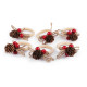 Chritmas napkin ring - 6pcs set - Natural brown (6 Pieces) Chritmas napkin ring - 6pcs set - Natural brown (6 Pieces)