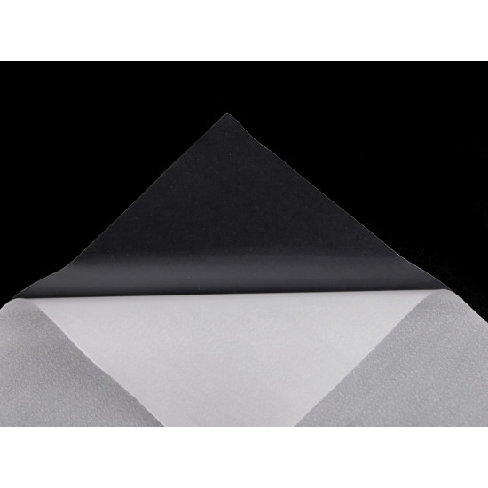 Adhesive foil for production of iron-on patches, width 33 cm - Transparent (20 Meters) Adhesive foil for production of iron-on patches, width 33 cm - Transparent (20 Meters)